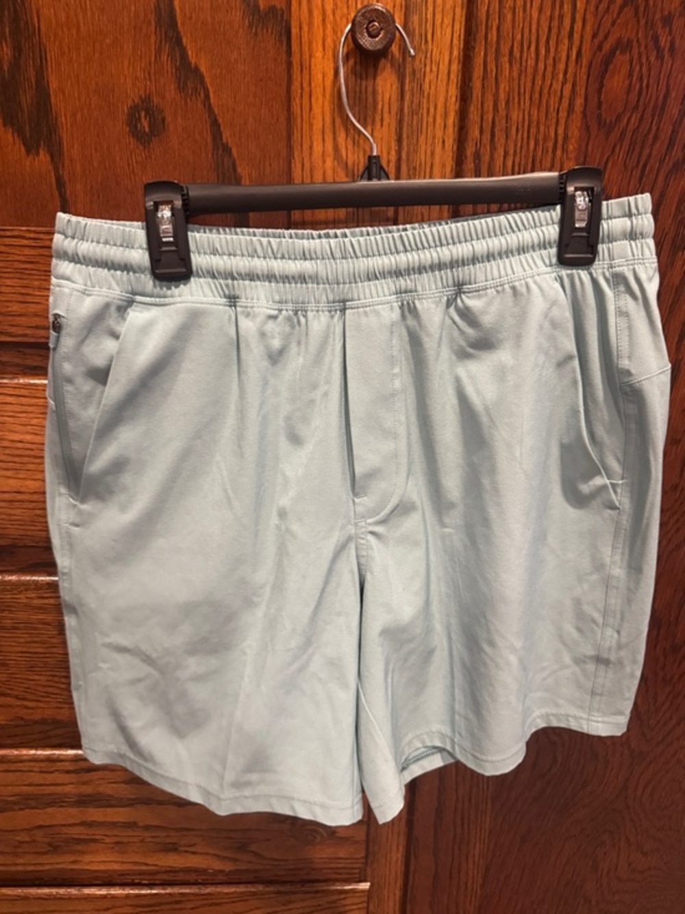VRST Men's Light Green Athletic Shorts with Elastic Waist